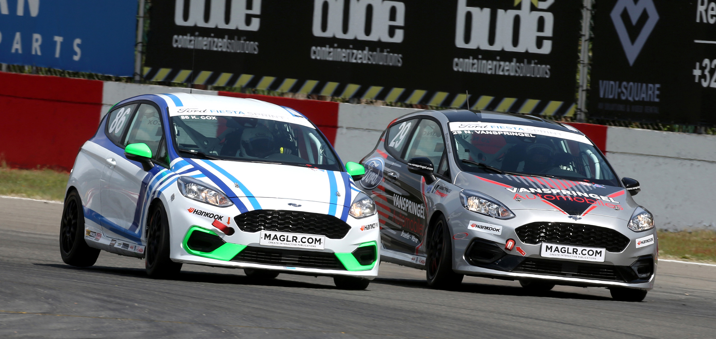 Kristoff Cox enjoys close battles in the Ford Fiesta Cup