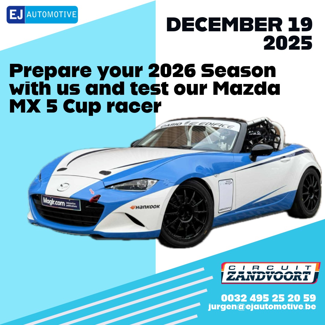 Testing our Mazda MX 5 at Zandvoort?