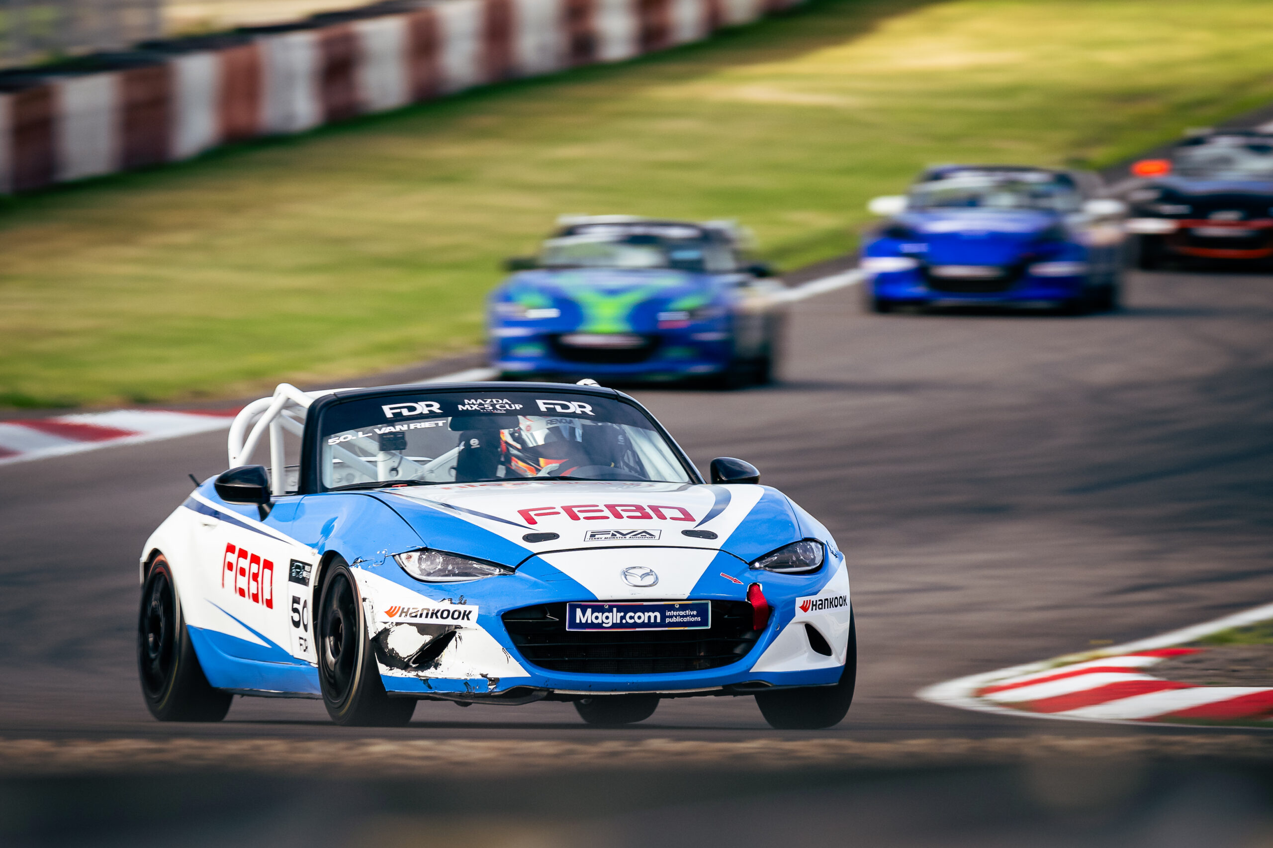 EJ Automotive Mazda MX5 Cars Take Pole and Double Win at Nürburgring
